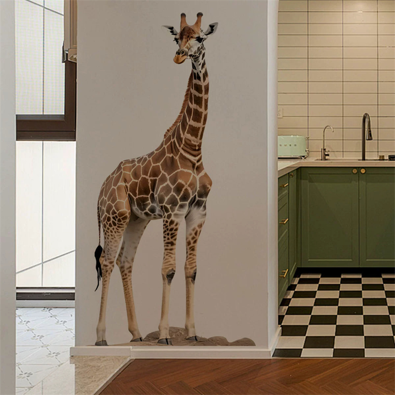 Stiker Jerapah Hewan Safari Be - Baby Nursery Wallpaper ulasan dan harga