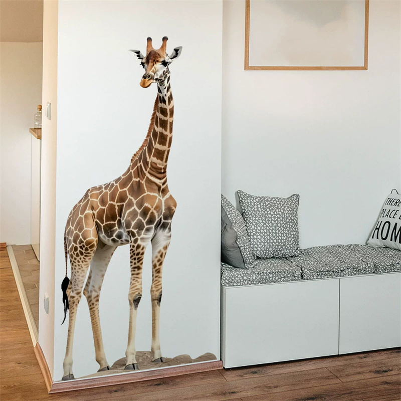 Stiker Jerapah Hewan Safari Be - Baby Nursery Wallpaper ulasan dan harga